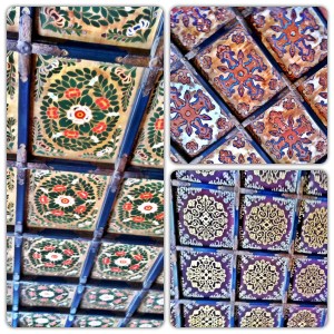 the STUNNING ceilings of Nijo Castle